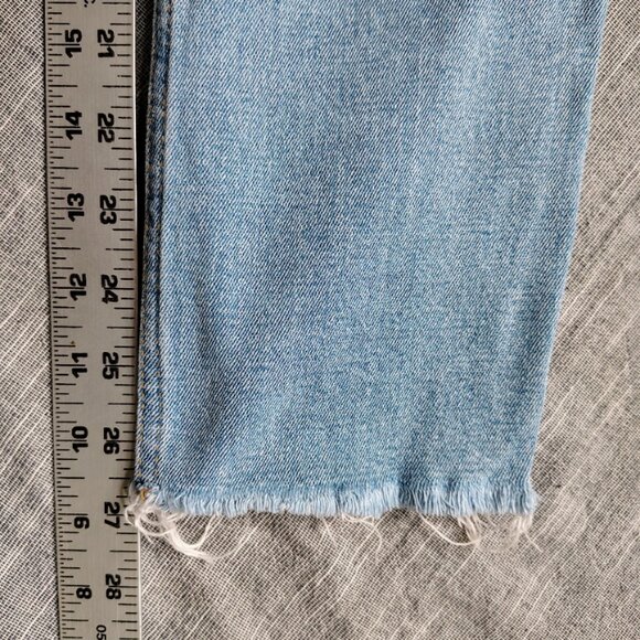 Abercrombie Fitch Jeans Womens Size 26x27 Distressed Ultra High Rise Straight - Picture 6 of 11
